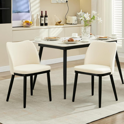Side Chair in Beige