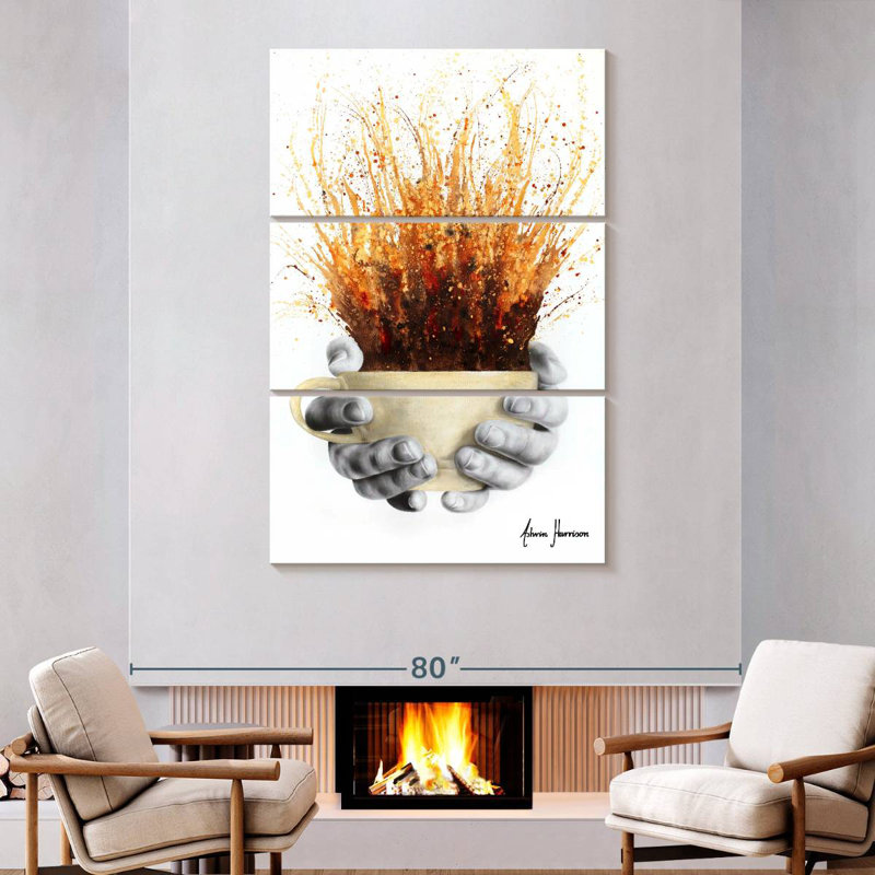 Yarlin Coffee Coffee Coffee, 74" H x 48" W