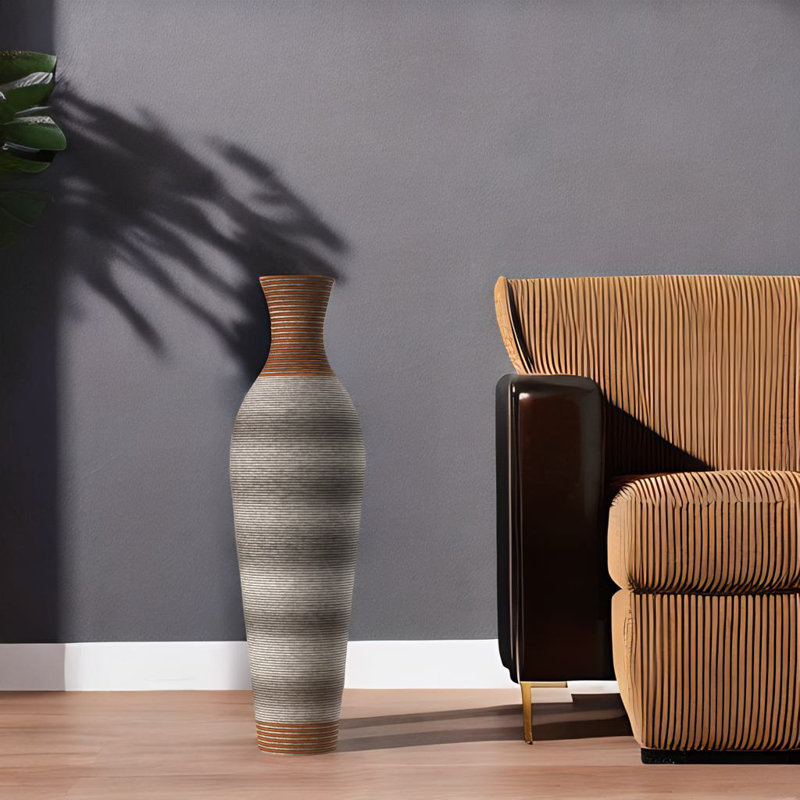 Vase de sol décoratif, Gris