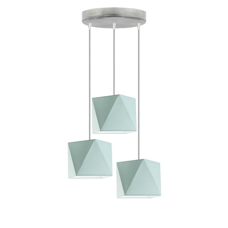 Deneene 3 - Light Cluster Pendant, Mint, Nickel