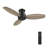 48'' DC Motor Flush-Mounted Ceiling Fan With Remote Control, with NO Light-114545641