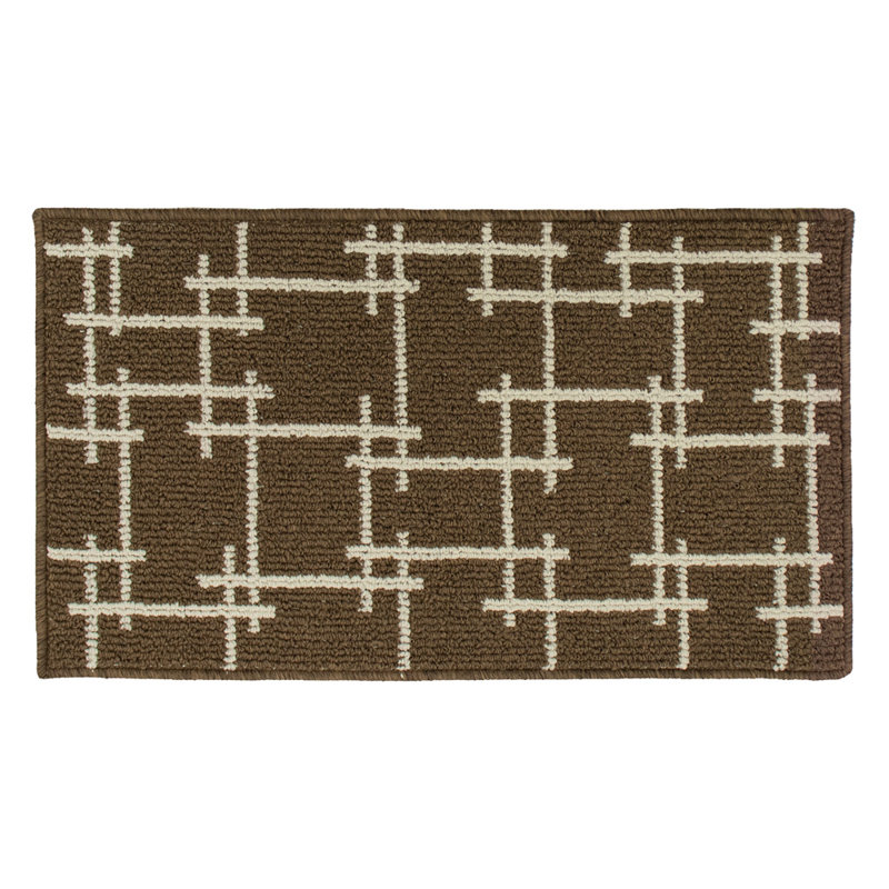 Non-Slip Indoor Doormat, Rectangle W40 x L70 cm, Brown