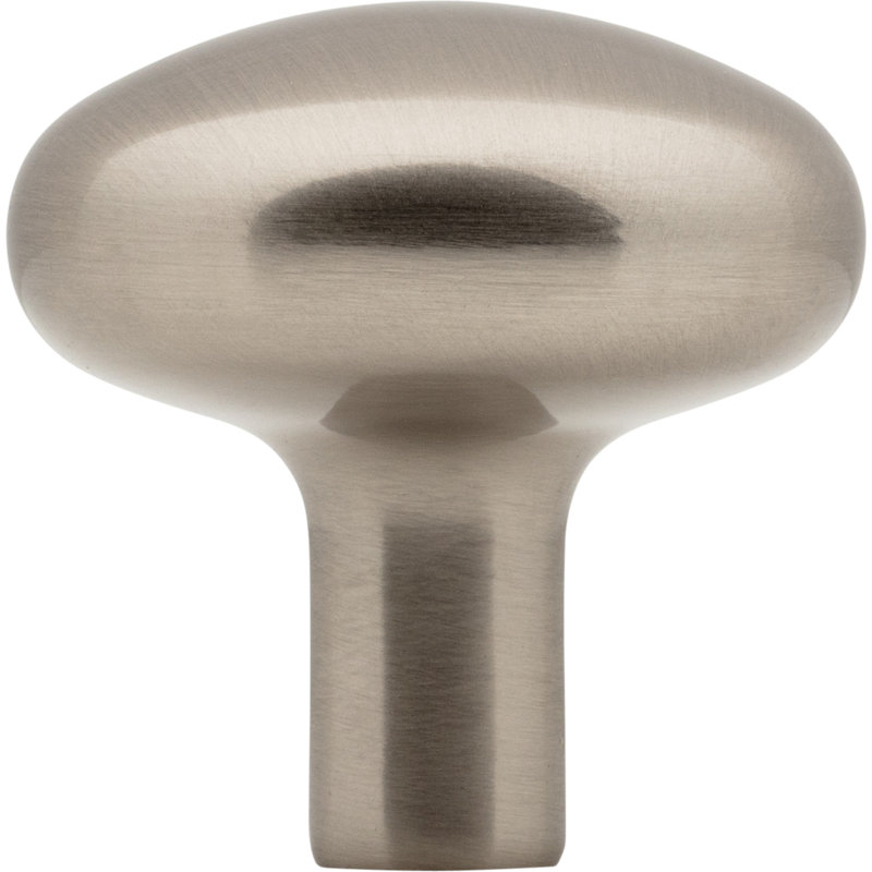 Loxley 1 1/4" Diameter Mushroom Knob, Satin Nickel