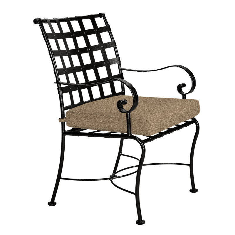 Classico Outdoor Dining Armchair, Carbon Black, Cast Lagoon