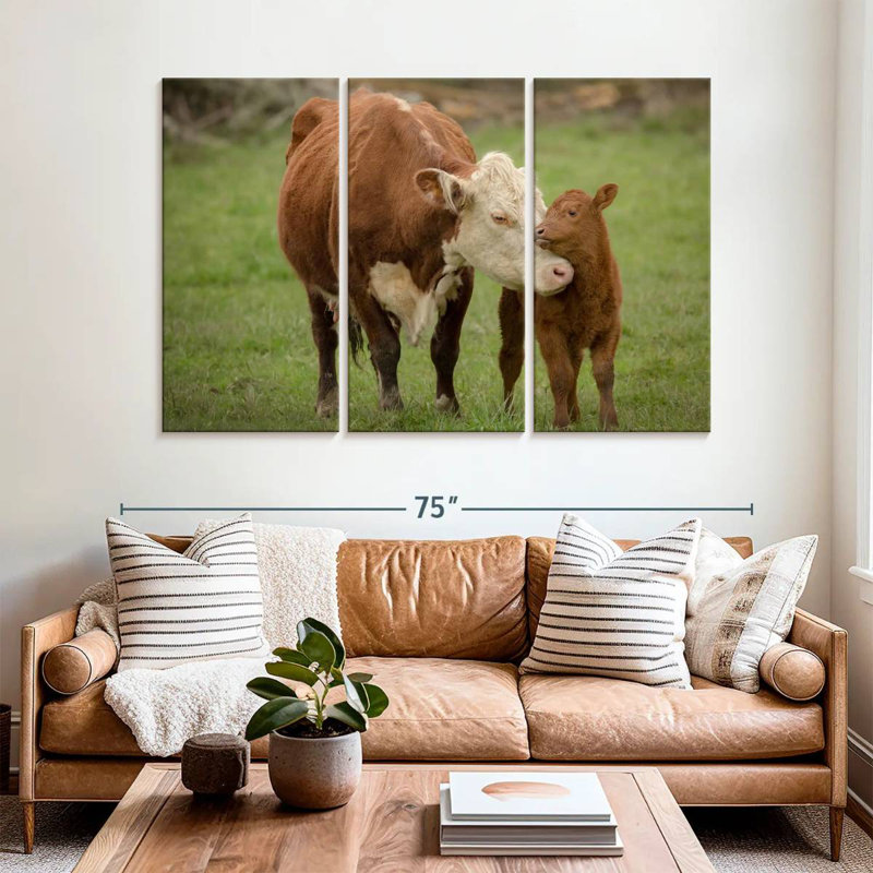 Brampt Motherly Cow, 42" H x 65" W