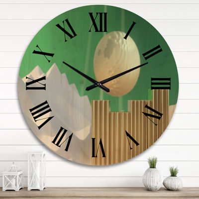 Horloge murale en bois massif Philipsburg
