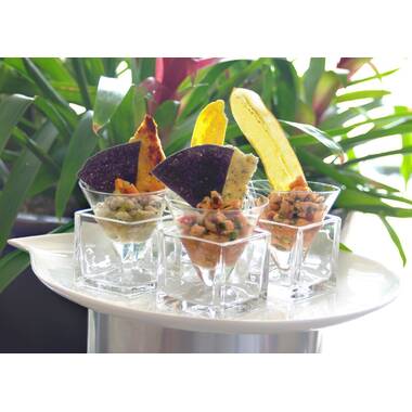 EMI Yoshi EMI-MM2 2Pc. 2Oz Clear Mini Martini Glass - Pack of 120 -  Foodservice Websource