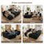 Modern Oversized Corner Sofa L-Shaped Corduroy Sofa With Storage Pockets -831990047-831990045