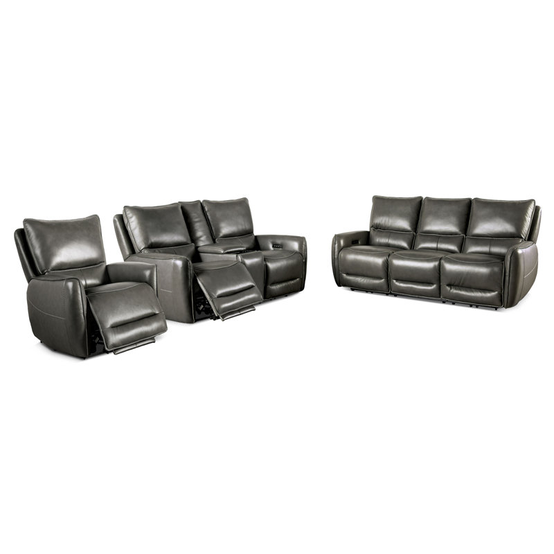 Ensemble de canapé inclinable électrique 3 pièces Chelo