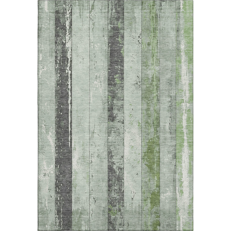 Premium Machine Washable Chelston AMF1868 Stripes Rug, Rectangle 10' x 14'