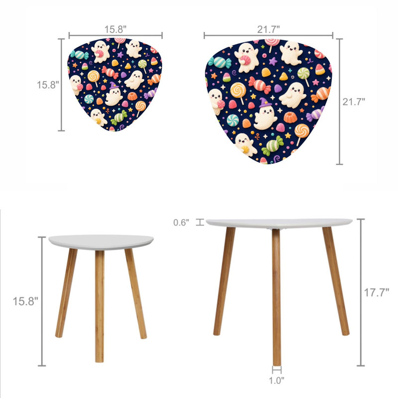 Ensemble de 2 tables basses gigognes Triangle