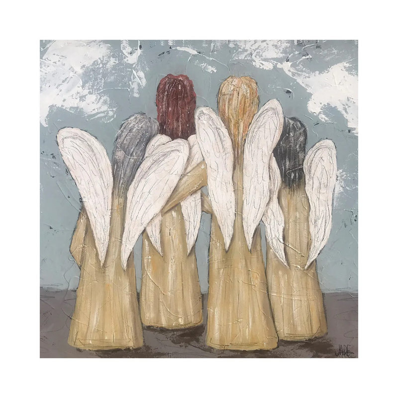 The Gathering Of Angels by Jade Reynolds - Wrapped Canvas Gallery-Wrapped Canvas Giclée, 93.98 cm H x 93.98 cm W
