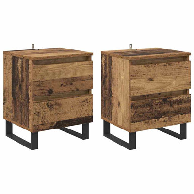 40cm W Manufactured Wood Bedside Table