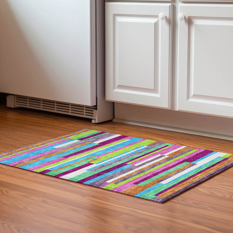Premium Machine Washable Prisco Lavender Rug