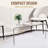 Coffee Table, 39"Acrylic Long Rectangle Tea Table
