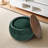 Round Storage Ottoman, 2 In 1 Function, Work As End Table And Ottoman,with Small Seat-106905963-106905965