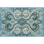 Adelaide Hand Hooked Aqua/Green/Ivory Wool Rug-56510133