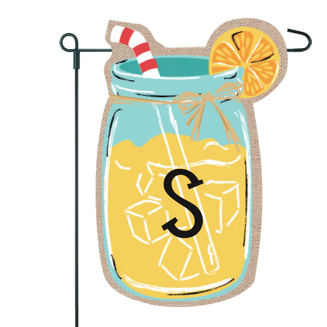 Double Sided 18'' H x 12.5'' W Garden Flag JEC Home Goods Monogram 