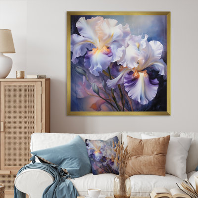 Rose, mauve, iris, impression romantique IV - impression