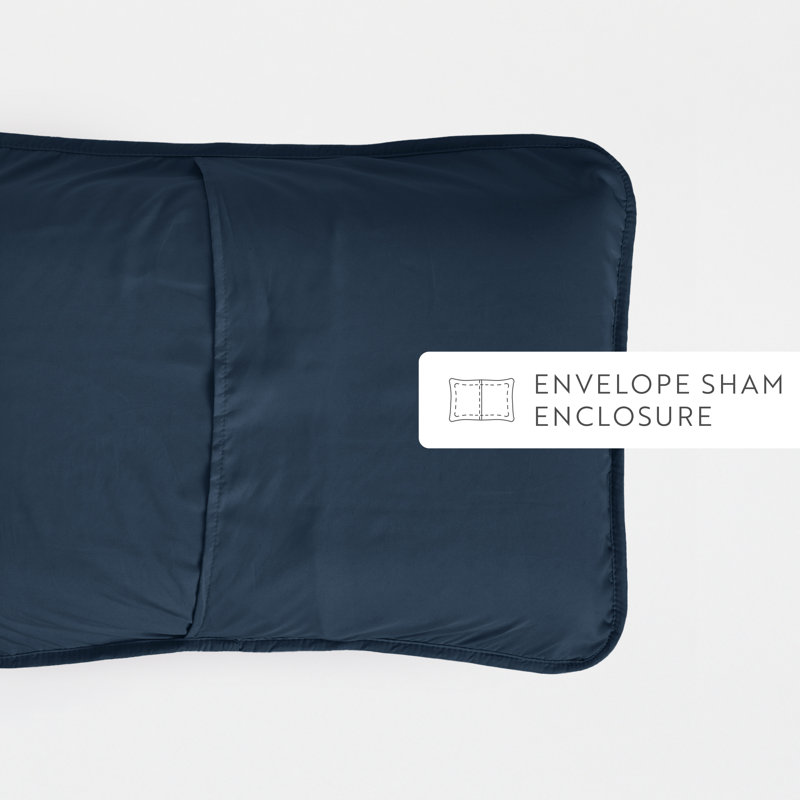Becky Cameron Square Quilt Set, Twin/Twin XL Coverlet + 1 Standard Sham, Navy