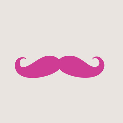 Décalcomanie murale mustache Milbrandt