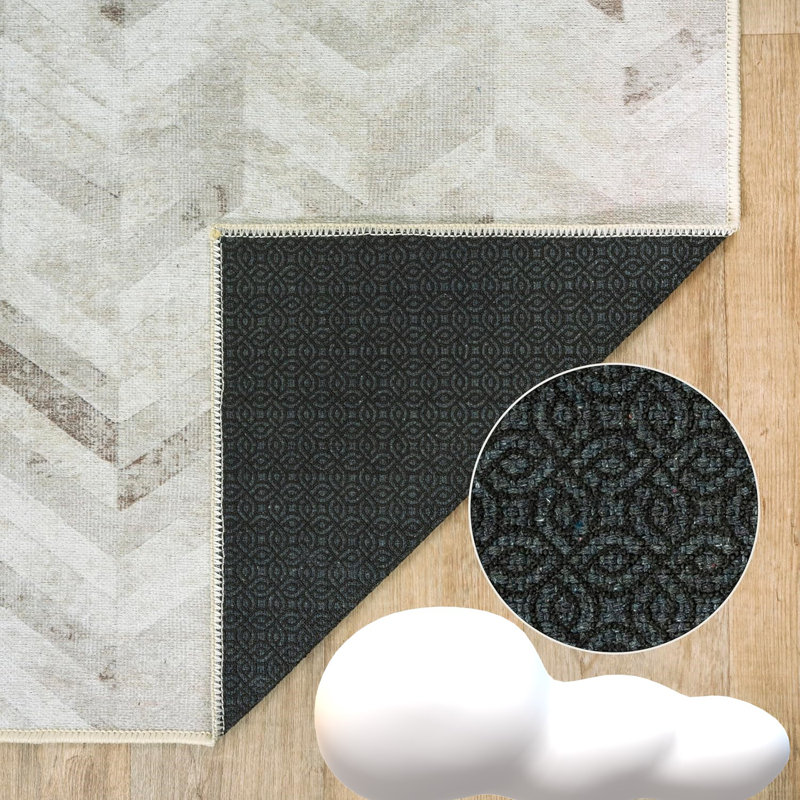 1-8 Abstract Area Rug, Rectangle 60 x 110 cm