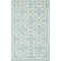 Rodgers Hand Woven Flat Weave Banana Silk/Wool/Cotton Geometric Rug in Blue