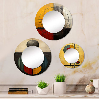 Gafna Metal Round Mirror