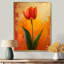 Tulipes murales rouges et vertes vibrantes II-1376290339-1376290337