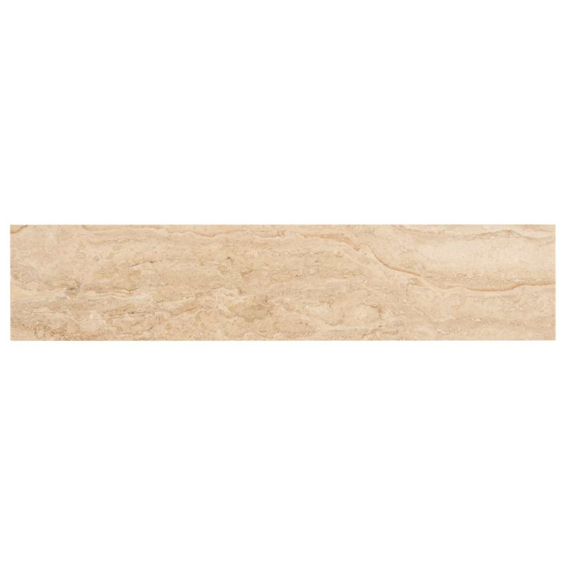 Travertine 2.5x12 Filled Brushed Vein Cut Tile, Classic Brushed