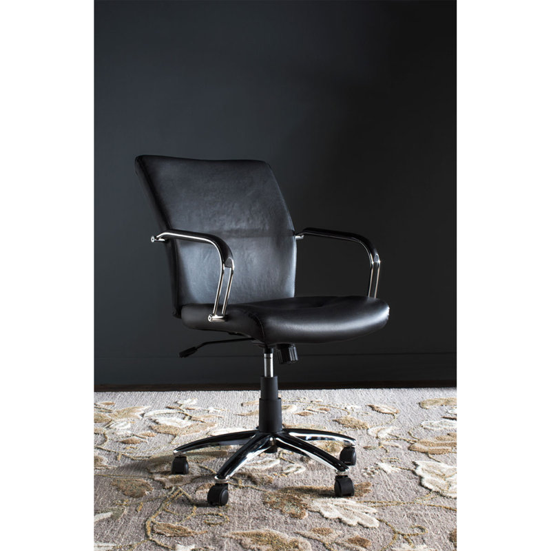 Tremont Conference Chair, Black Faux Leather