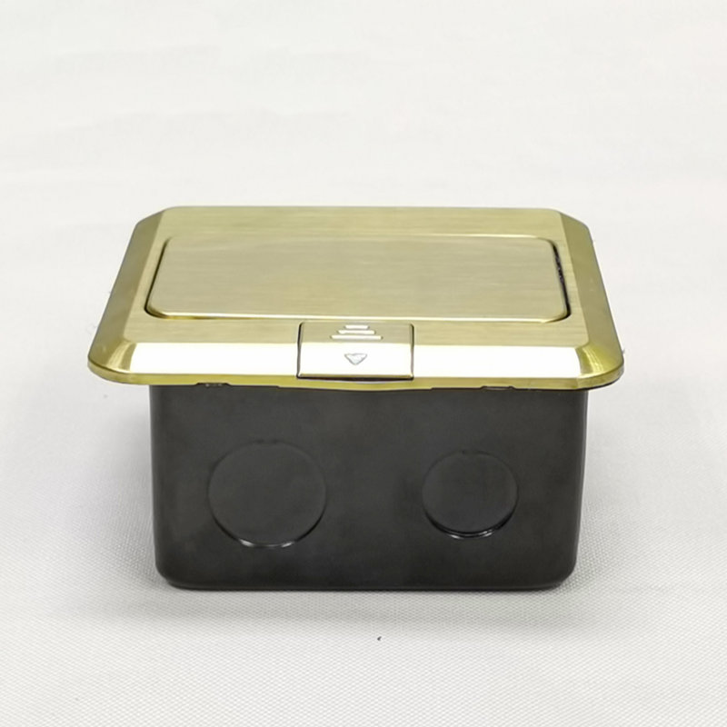 Boîtier en acier inoxydable avec prises USB et chargeurs de type C pour bureau, espace de travail 15952