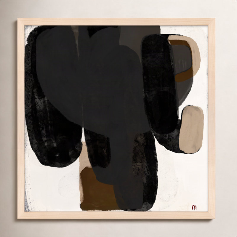 Abstract #2 Print by StudioM, 36" H x 36" W x 1.25" D, Brown