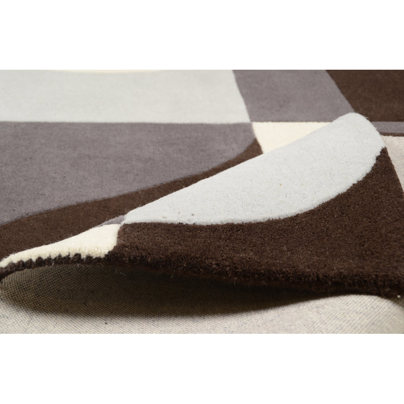 Hawaii Geometric Wool Area Rug, 70 x 140cm