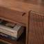 Buffet minimaliste en bois de noyer noir