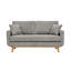Causeuse en tissu avec accoudoirs et coussins décoratifs Corduroy-133247302