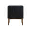 Table de chevet moderne à 2 tiroirs en bois de chêne durable