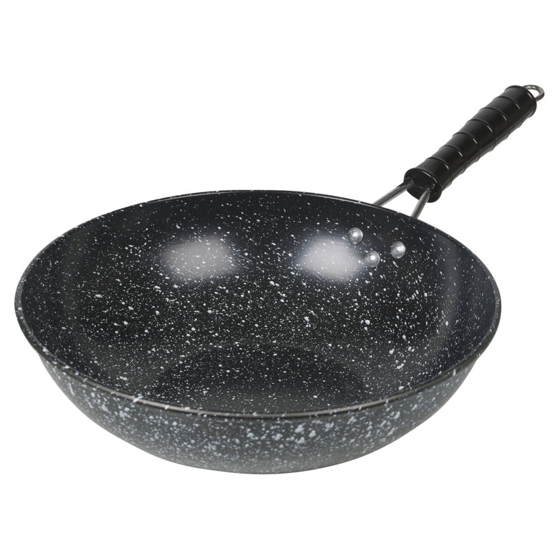 Symple Stuff Clinard Non-Stick Enamelled Cast Iron Wok