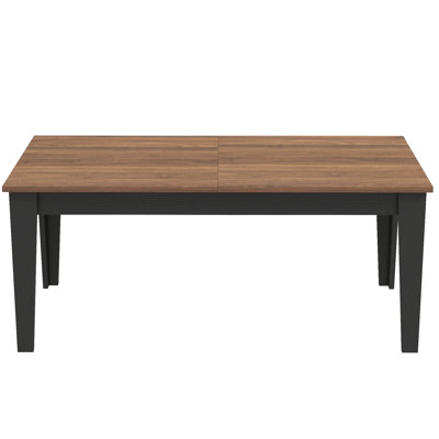 106.3 In Dining Table For Office And Patio, Extendable Design, Supports 110.23 Pounds, Particle Board Construction Large Kitchen, Living Room, Study M