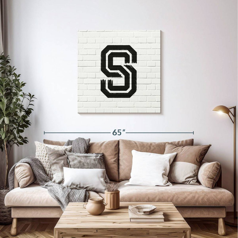 Tergel Brick S Alphabet, 36" H x 36" W
