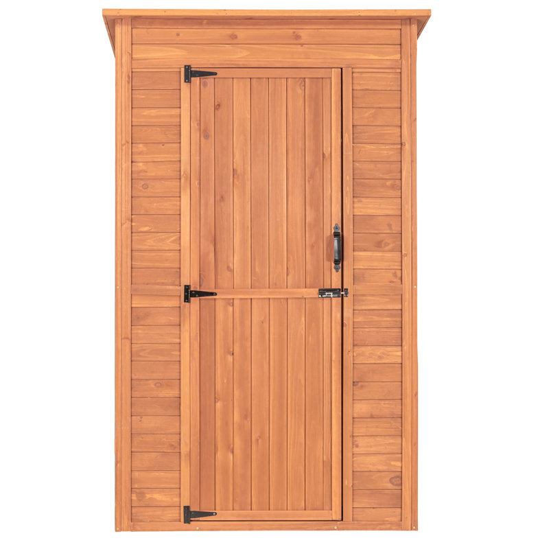 Abri de rangement profond en bois massif l 4 pi x P 3 pi