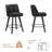 Norflett Solid Wood Swivel Counter Stool-855175826