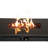 42" Fire Pit Table, Black Finish, 50000 , Steel Construction, Modern Look With Lava Rock Metal X 25", Black, Style Rocks