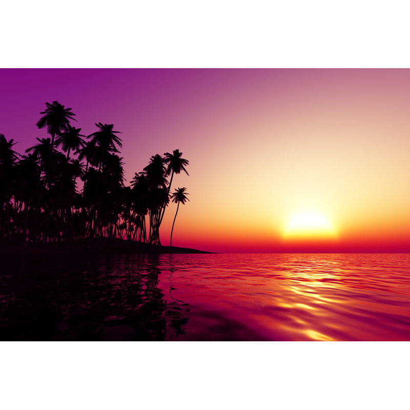 Orange Sunset by Lekcej - Wrapped Canvas Print, 30cm H x 46cm W x 3.8cm D
