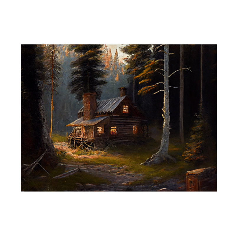 Art sur toile Sasha Cabin V, H 14 po x l 19 po