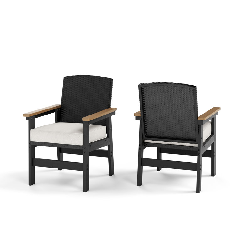 Patio Dining Armchair with Cushion