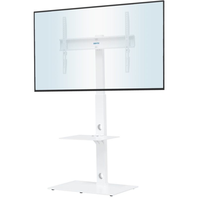 1Home Single Screen Floor Stand Mount, White
