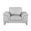 Chaise en cuir italien à grain supérieur-1646928263