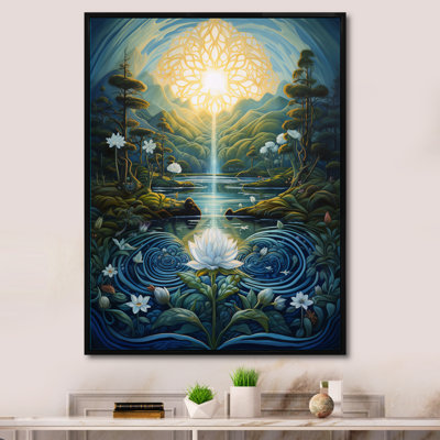 «Flower Awakening Serenity Sunrise» sur toile