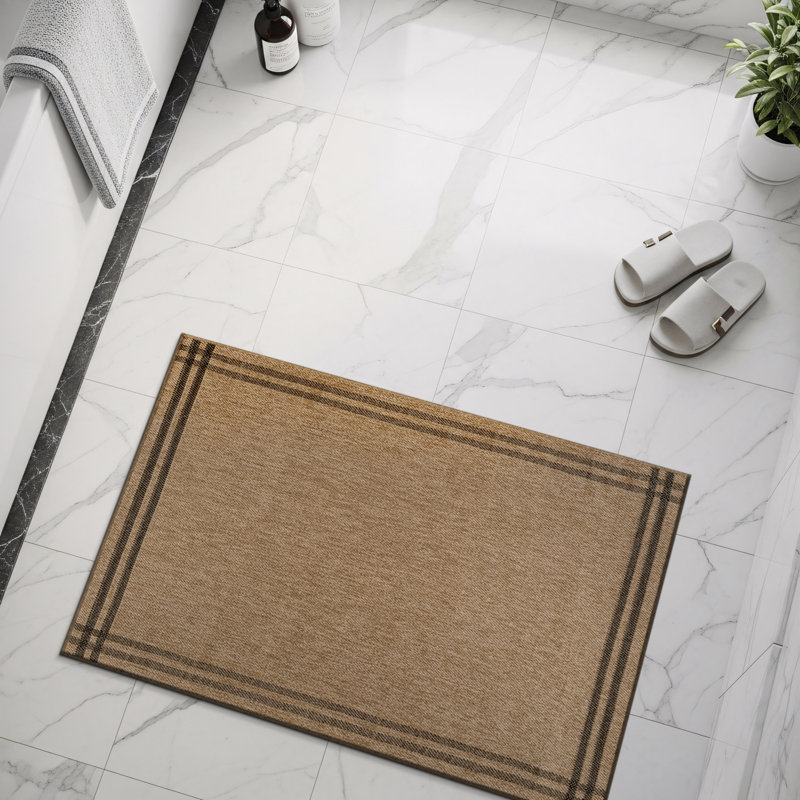 Indoor Outdoor Area Rug, Beige, Rectangle 2' x 3'